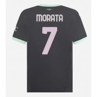 Camiseta AC Milan Alvaro Morata #7 Tercera Equipación 2024-25 manga corta